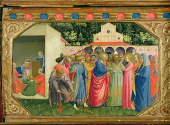 La naissance et le mariage de la Vierge, de la prédelle du retable de l